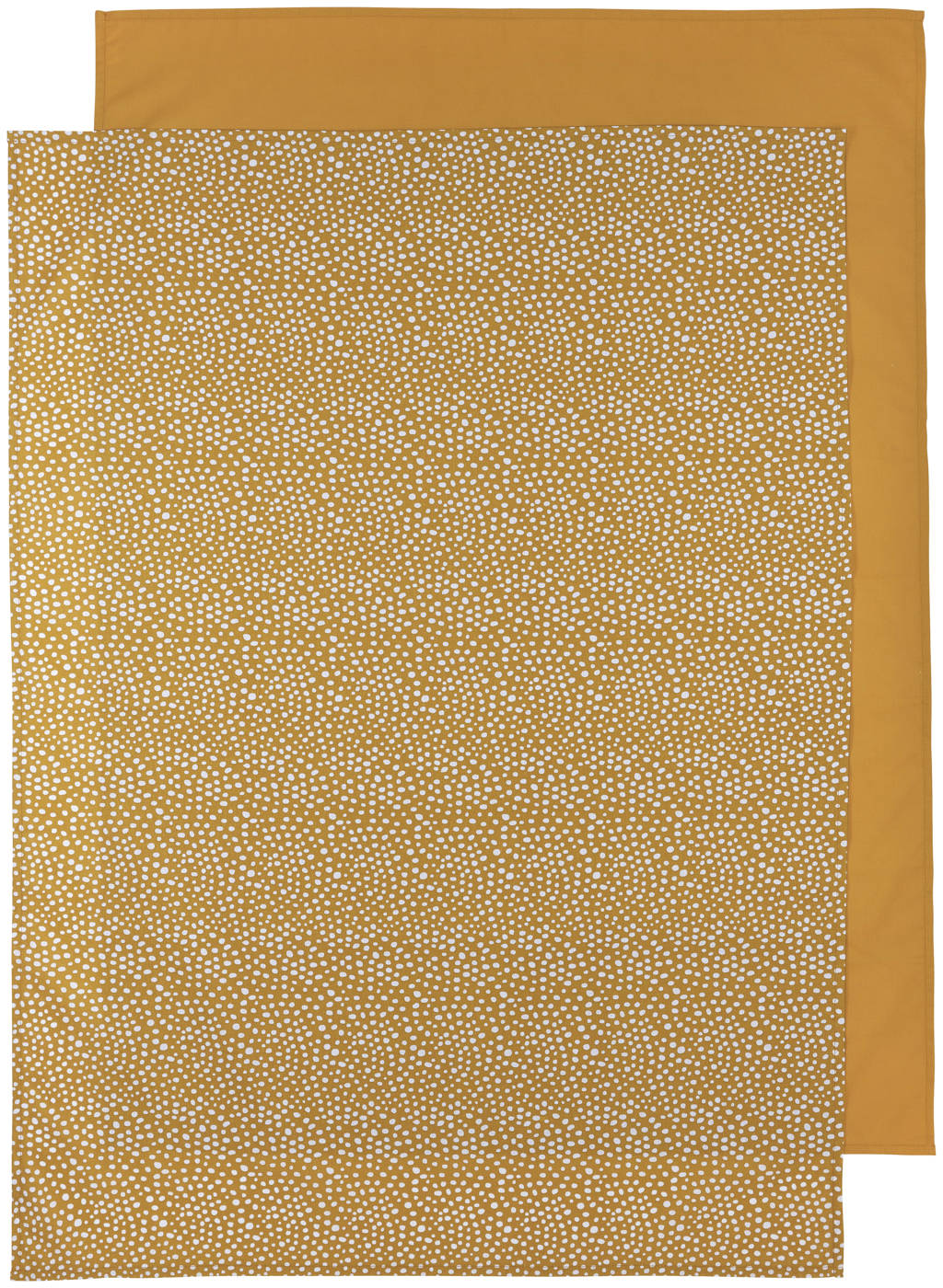 baby wieglaken - set van 2 Cheetah/Uni 75x100 cm honey gold