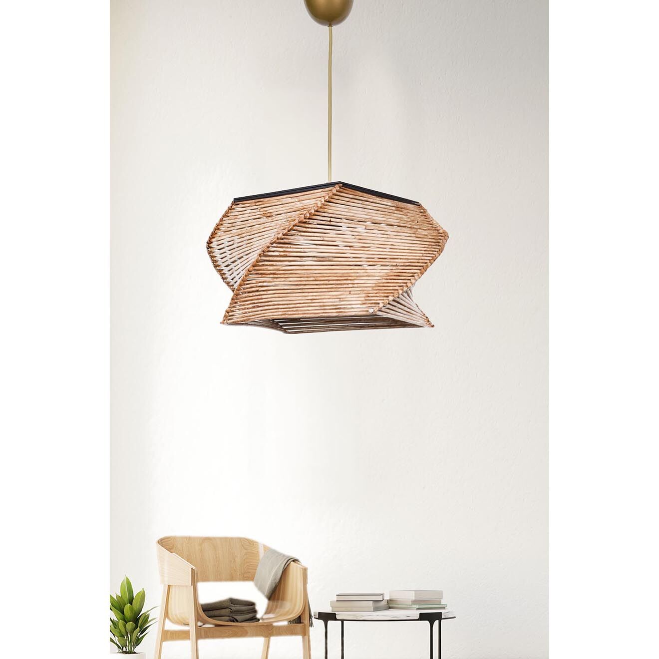 Asir Group LLC Suspension Carre beige - 36x36x18 cm