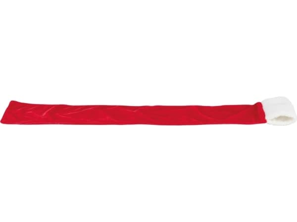 Trixie Xmas scarf, flannel look/plush, 90 cm, red/white