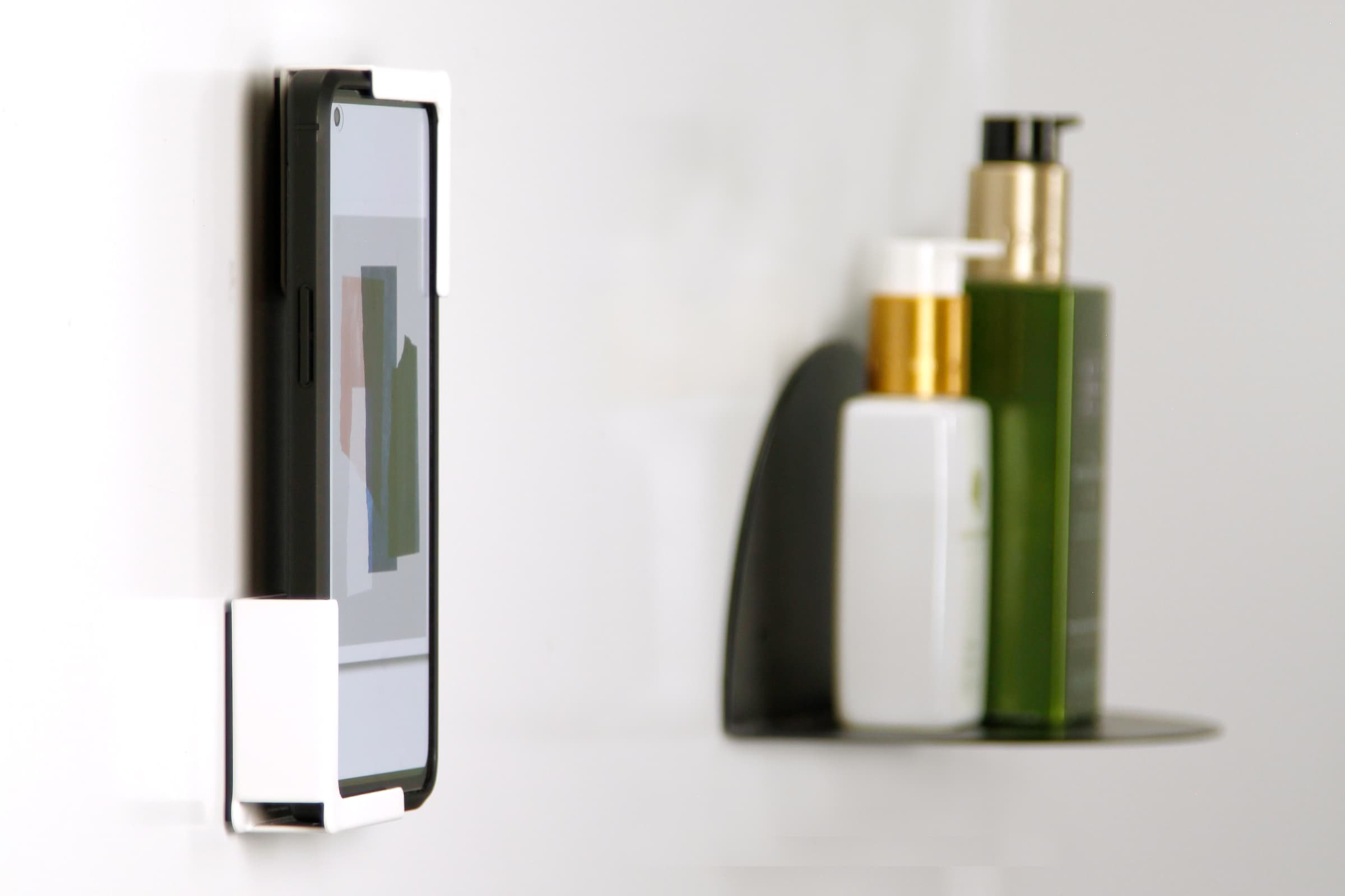 Magnetische telefoonhouder wit
