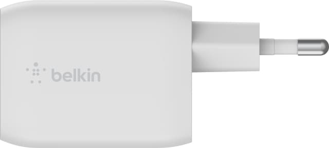 Belkin 65W Dual USB-C oplader (kabel medfølger)