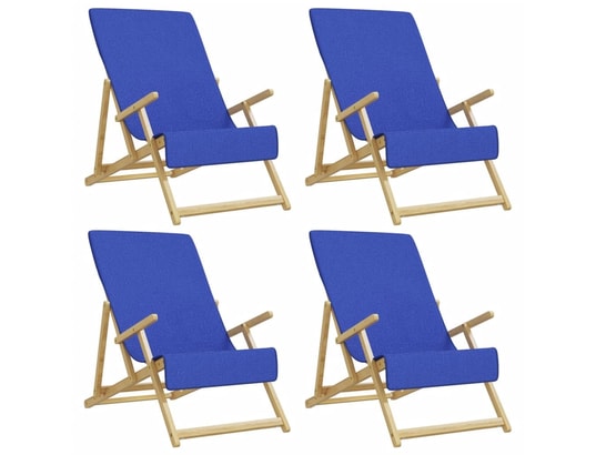 VIDAXL - Serviette de plage Serviettes de plage 4 pcs bleu royal 60x135 cm tissu 400 gsm