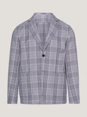 Blazer Slim Fit com estampa Príncipe de Gales