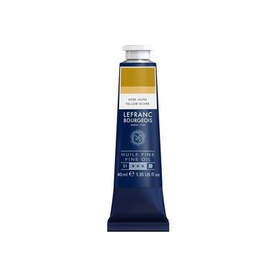 Lefranc Bourgeois - Peinture à l'huile - ocre jaune - opaque - fine - 40 ml