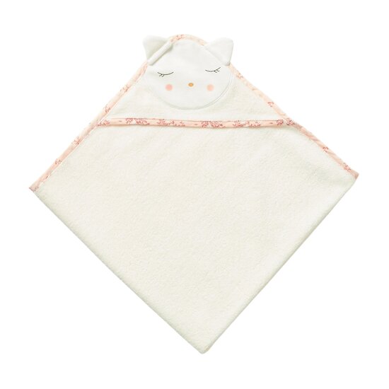 Bonne nuit les chatons Cape de bain en éponge   Ecru Nuage        75 x 75 cm   de               Petit à petit