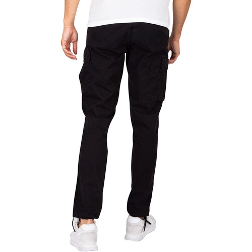 Jack & Jones - Pantalones Cargo Holgados Ace Tucker Negro