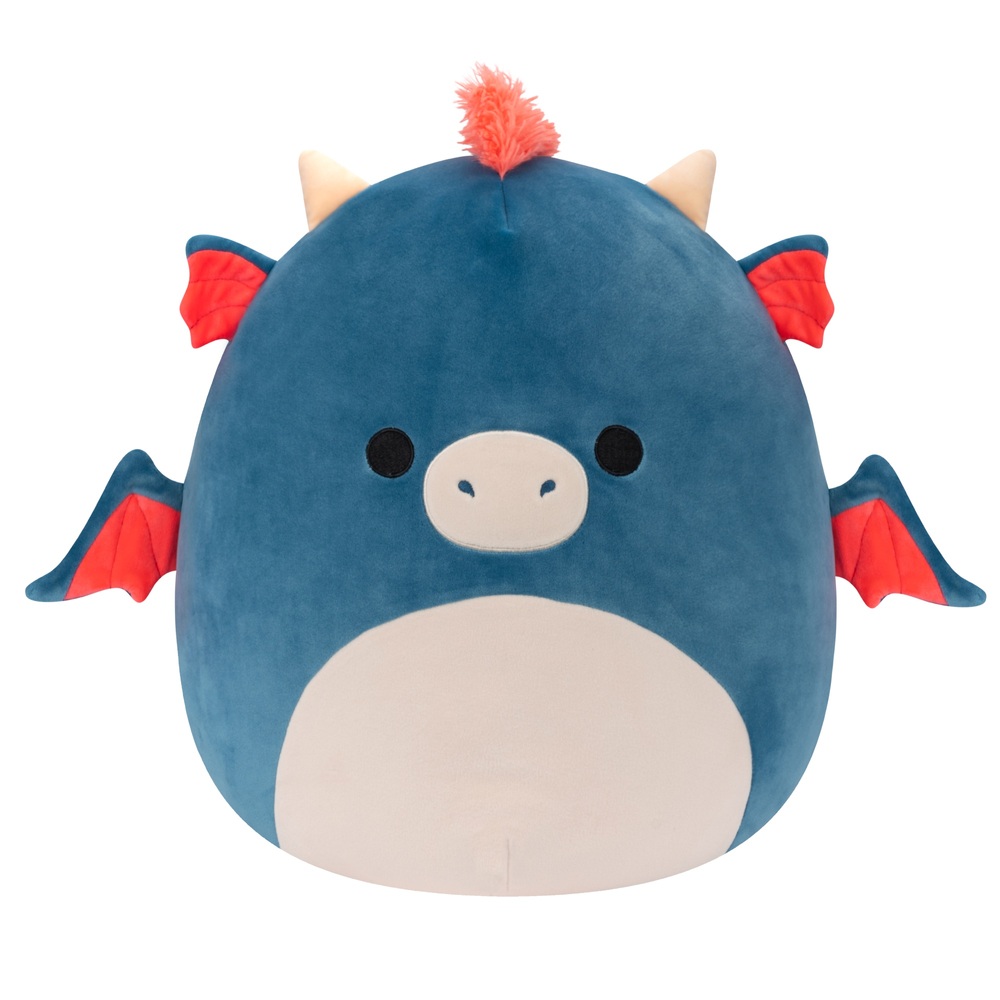 Original Squishmallows 50cm Carin der blau-orange Drache