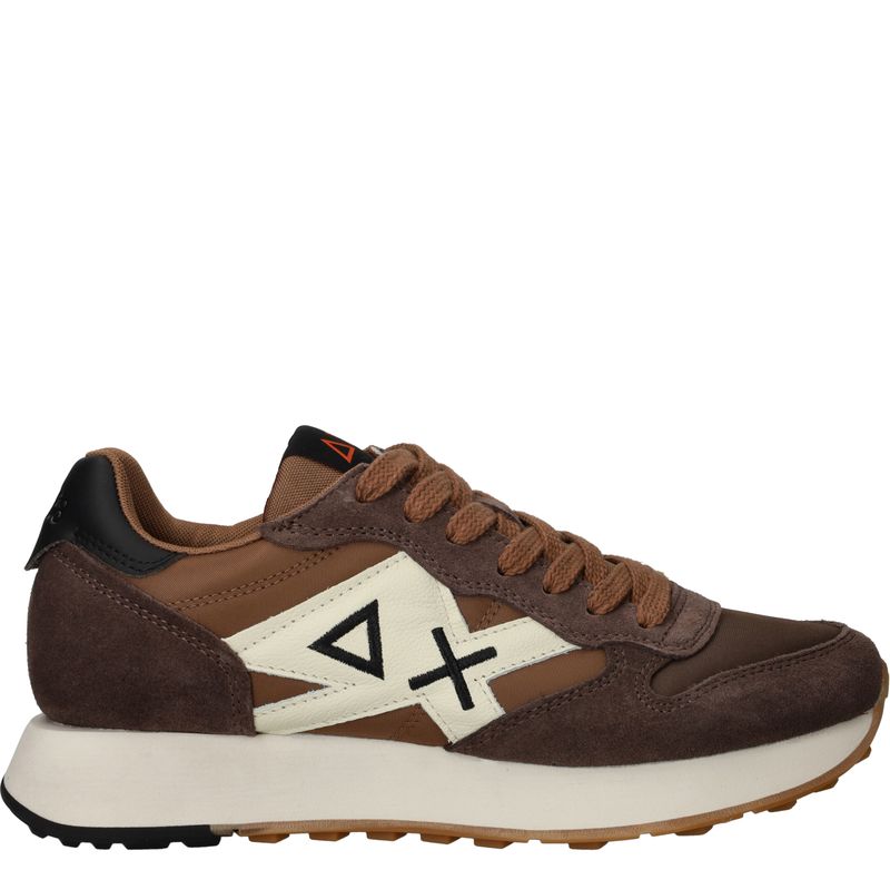 SUN68 Jaki Bicolor Sneakers Bruin Heren
