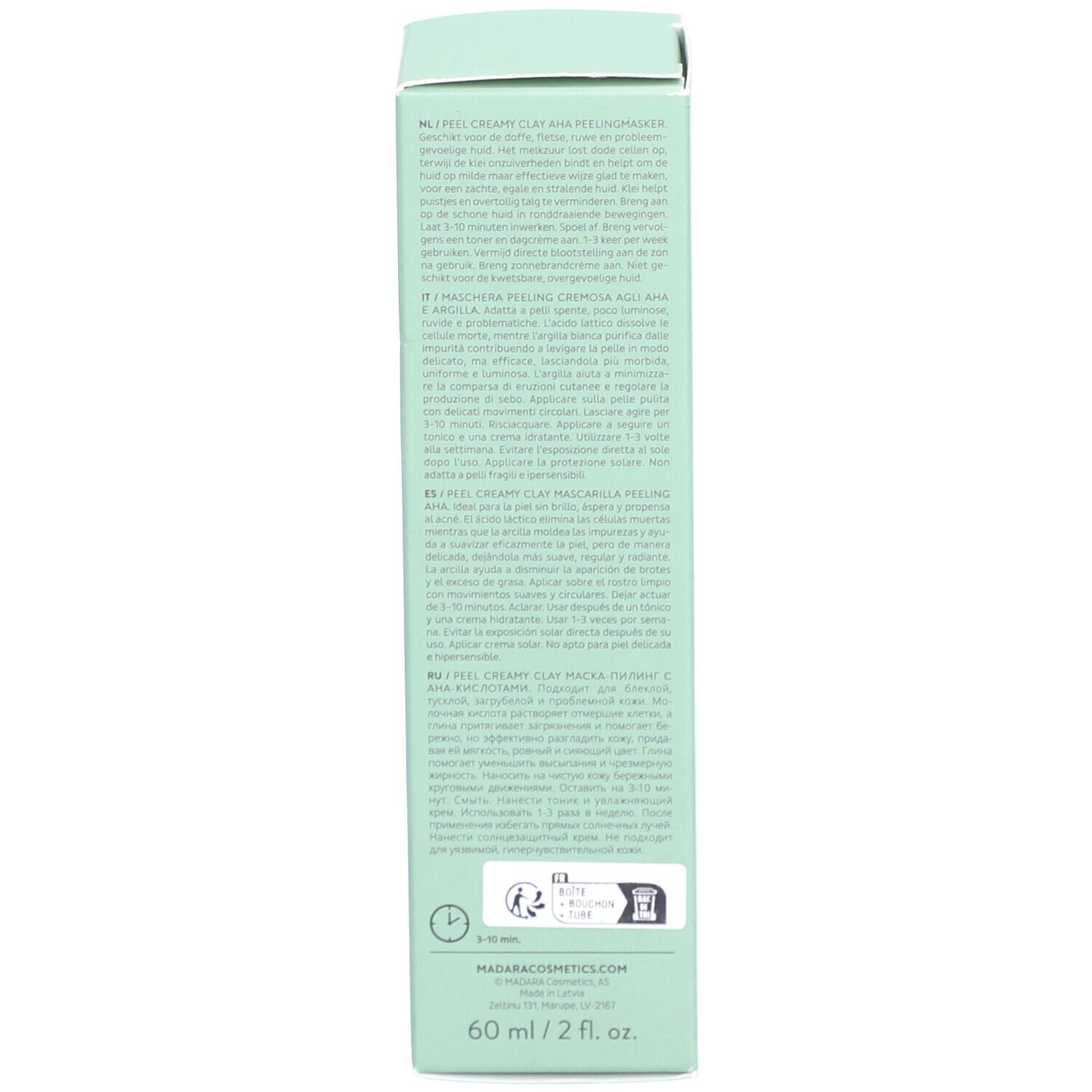 Madara ​PEEL Creamy Clay Aha Peeling-Maske 7% 60ml