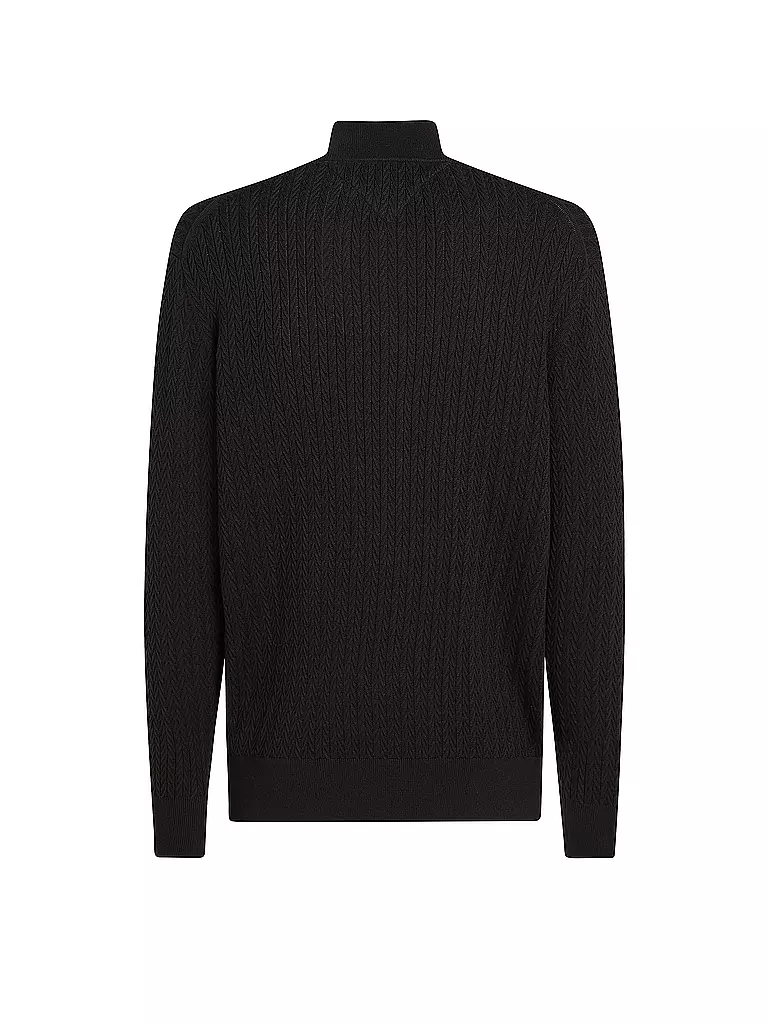 TOMMY HILFIGER Strickjacke schwarz