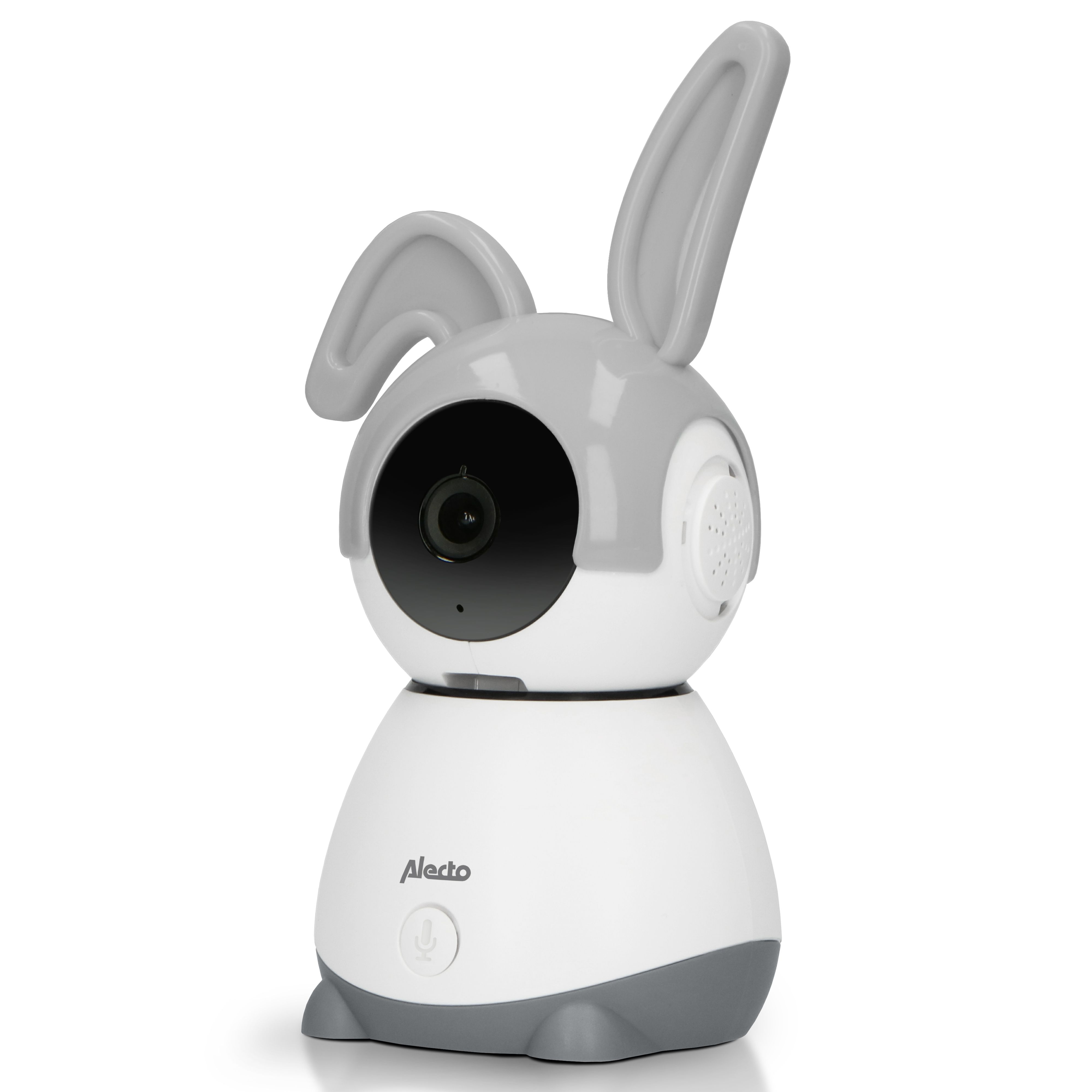 ALECTO WLAN-Babyphone weiß grau mit HD-Kamera gratis App Gegensprechfunktion