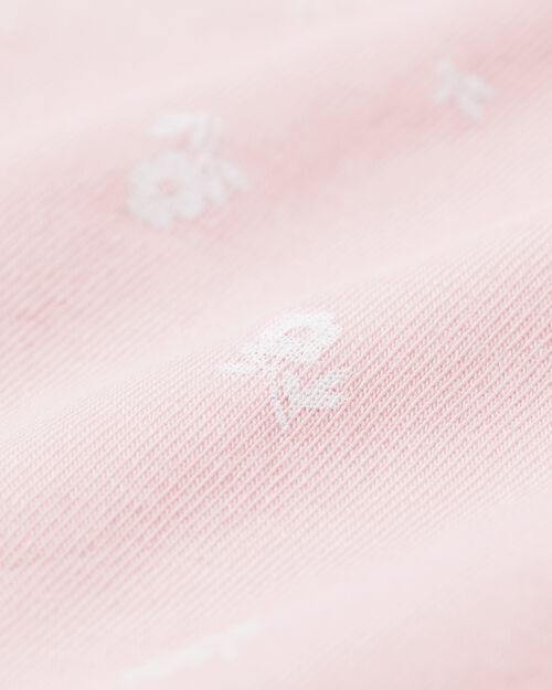 2 slips femme taille haute coton stretch rose