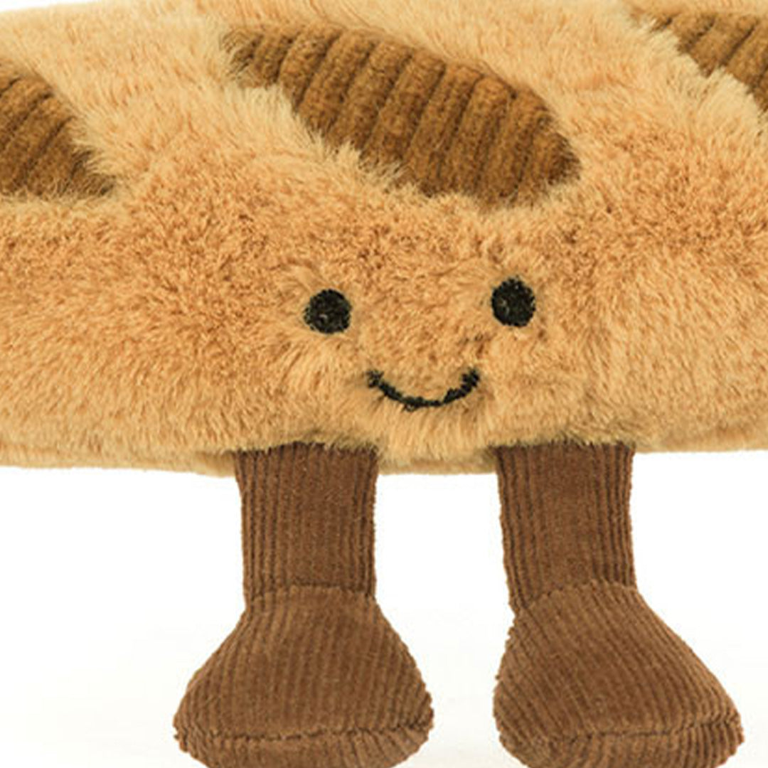 jellycat sleutelhanger amuseables stokbrood - 15 cm