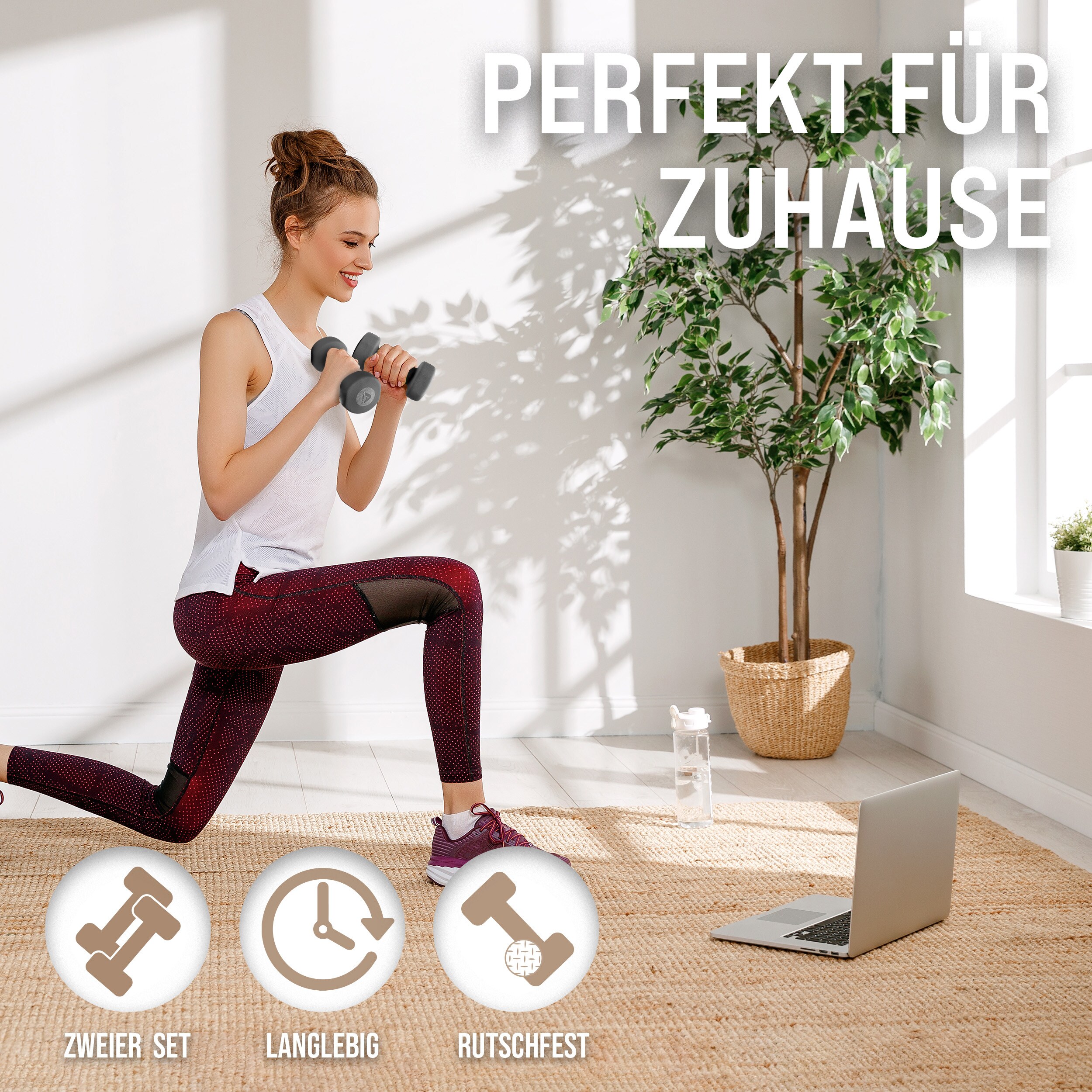 Apollo Hantel Set Kurzhantel Fitness Hanteln 5 kg