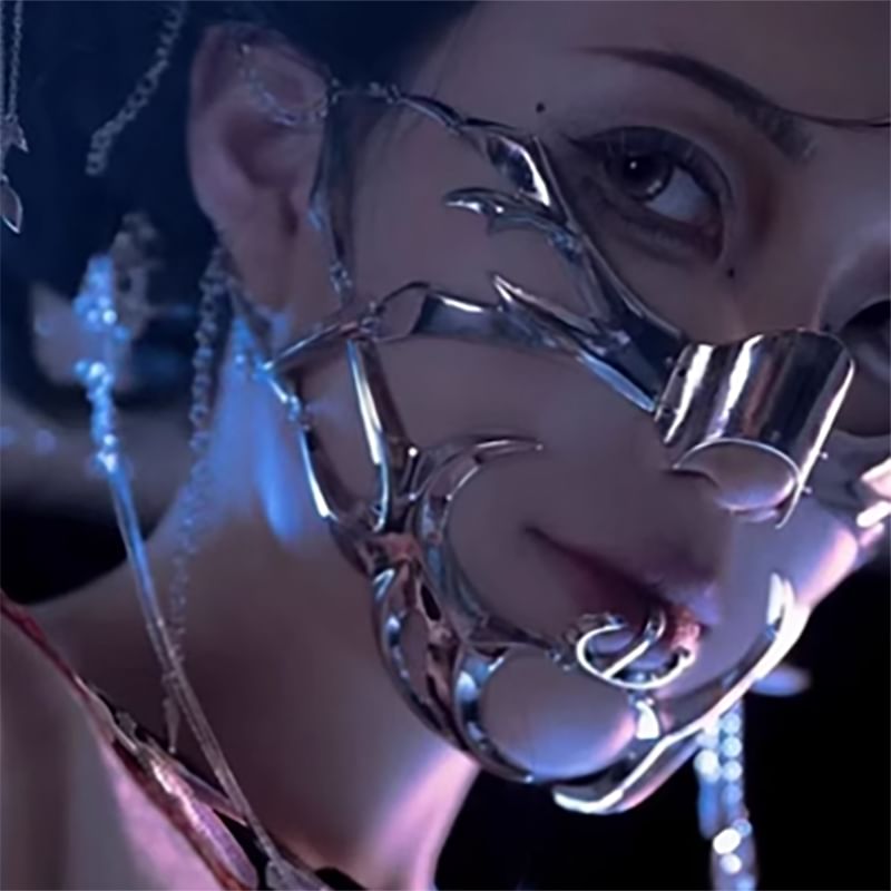 Lilafey - Metallic gezichtsmasker