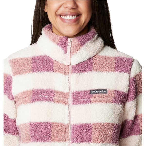Veste polaire COLUMBIA WEST BEND FULL ZIP W DUSTY PINK/CHECK MULTI