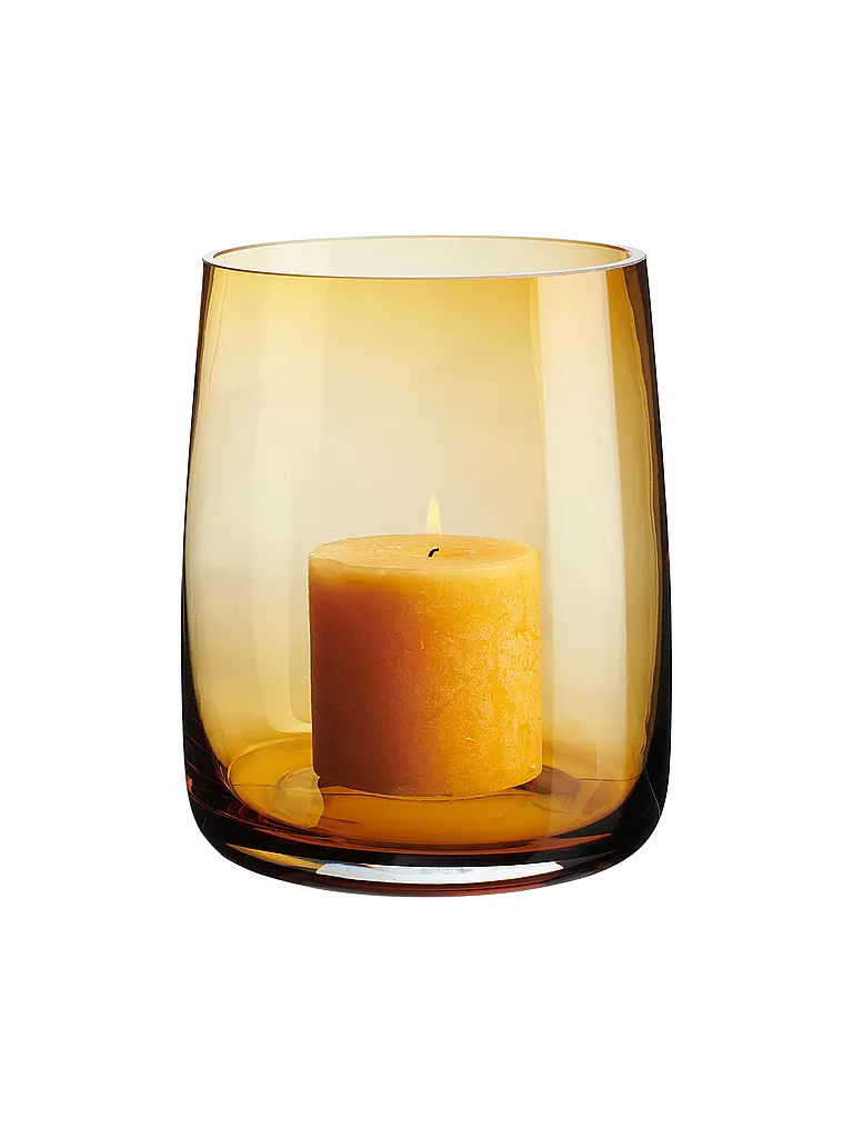 ASA SELECTION Vase - Windlicht AJANA 18cm Amber gelb