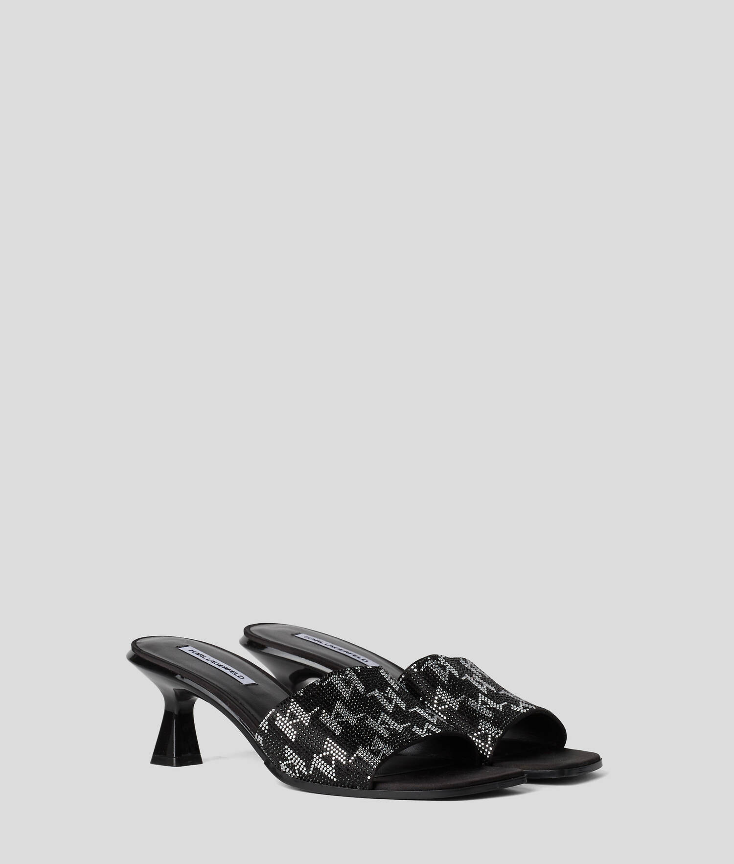SANDALES EN STRASS KL MONOGRAM PANACHE
