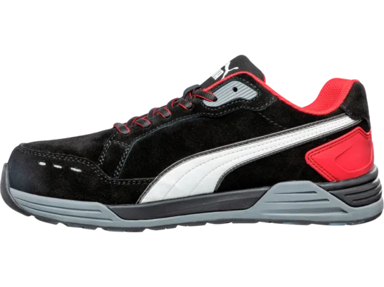 Baskets de sécurité S3 ESD HRO SRC Puma Airtwist noires et rouges