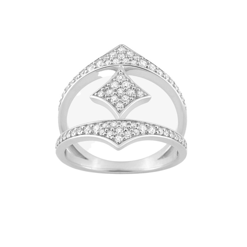 Bague femme - Oxyde de zirconium - Argent 925