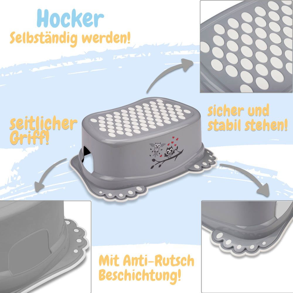 Babykajo 3 Töpfchenset - Töpfchen, Hocker & WC-Trainer