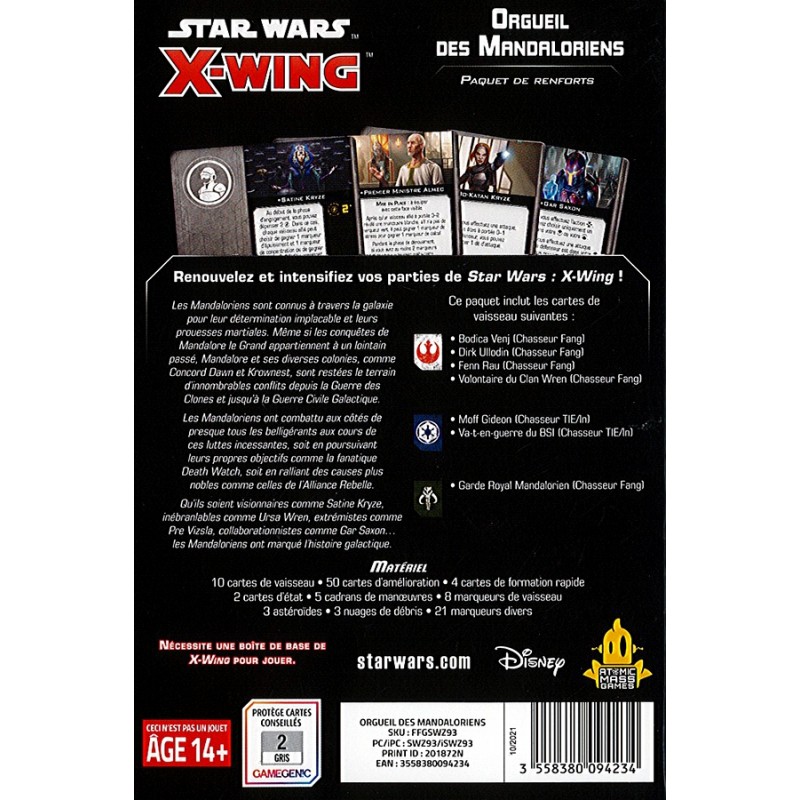 Star Wars X-Wing 2.0 : Orgueil des Mandaloriens