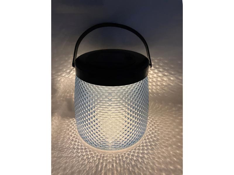 Dameco Laterne LED Solar, 15.2 cm, Blau Dekorative Laterne