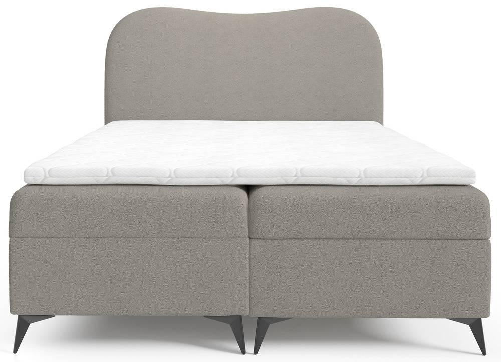 NADUVI Collection Boxspring Adler bouclé met opbergruimte 160 x 200 cm