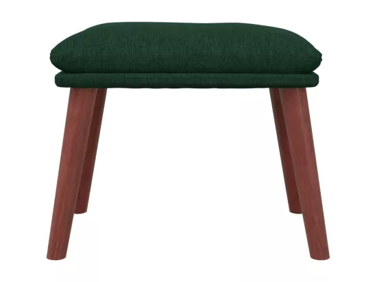 Repose-pied Vert foncé 45x29,5x35 cm Tissu