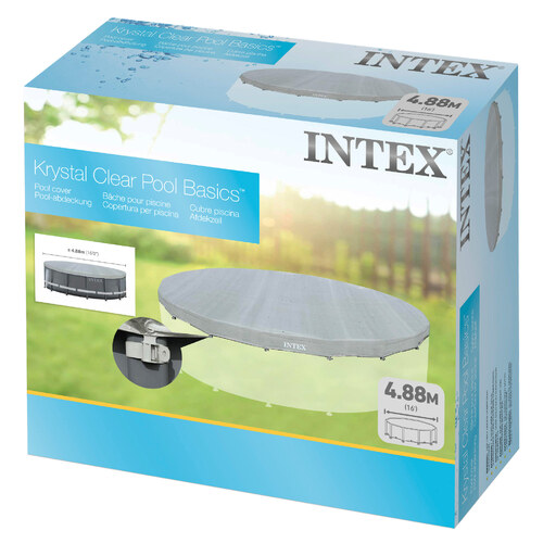 Capa de luxo Intex para piscina Ultra Frame de 488 cm com proteção UV