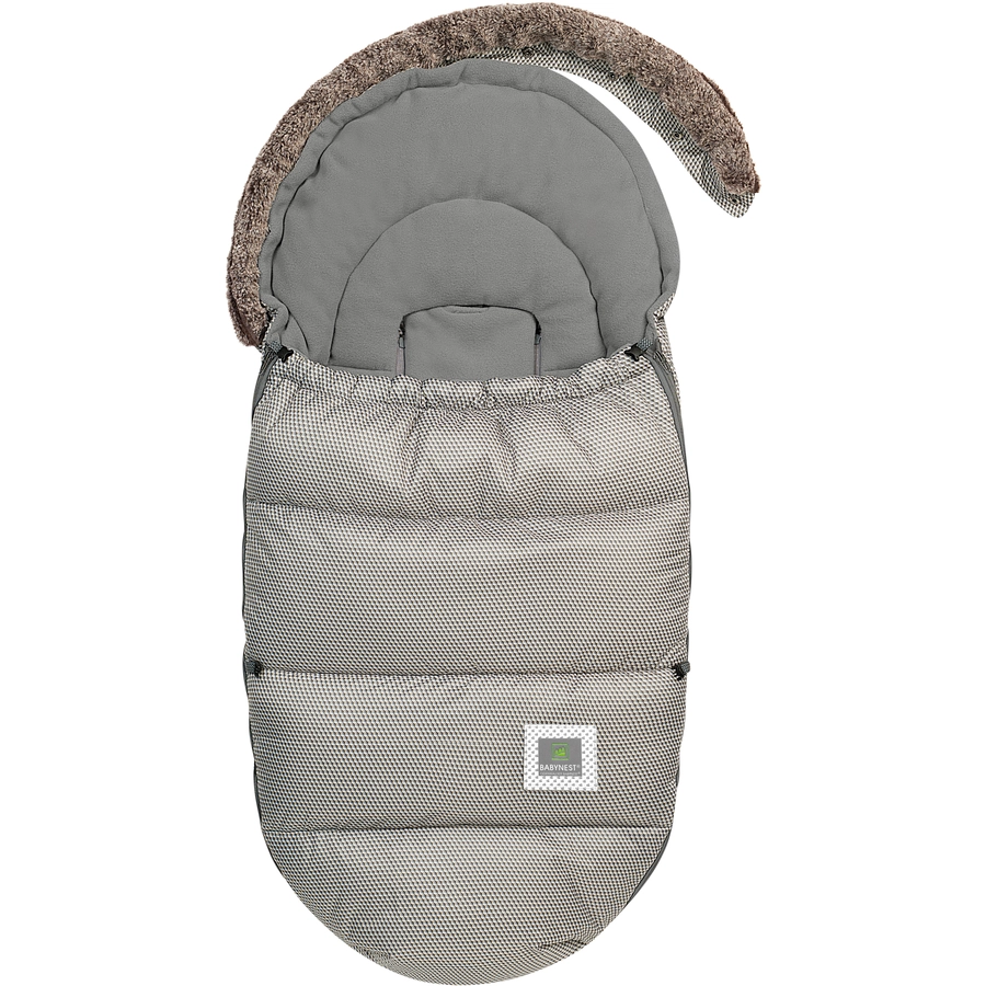 odenwälder Fußsack Luca sand grey
