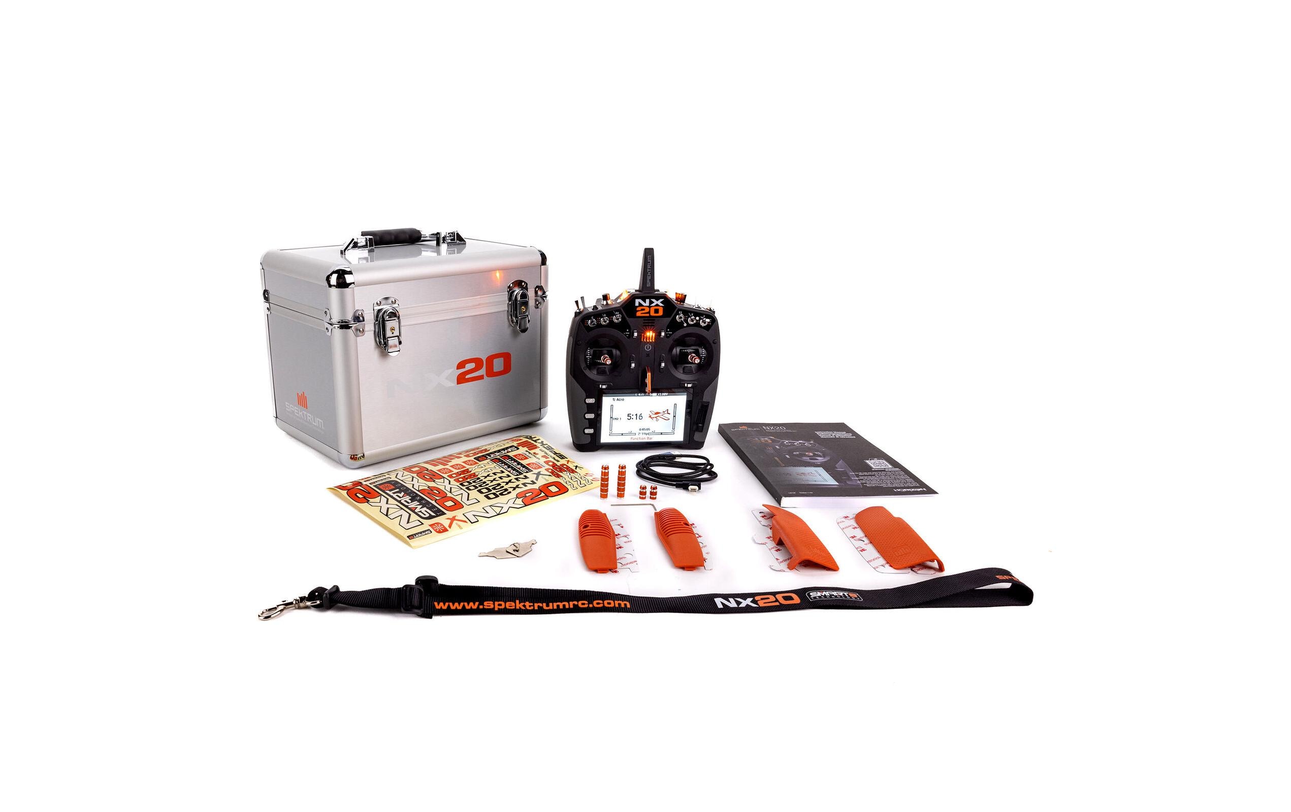 Fernsteuerung NX20 DSMX 20-Kanal (nur Sender)<br>Professioneller 20 Kanal Sender für Flugmodelle