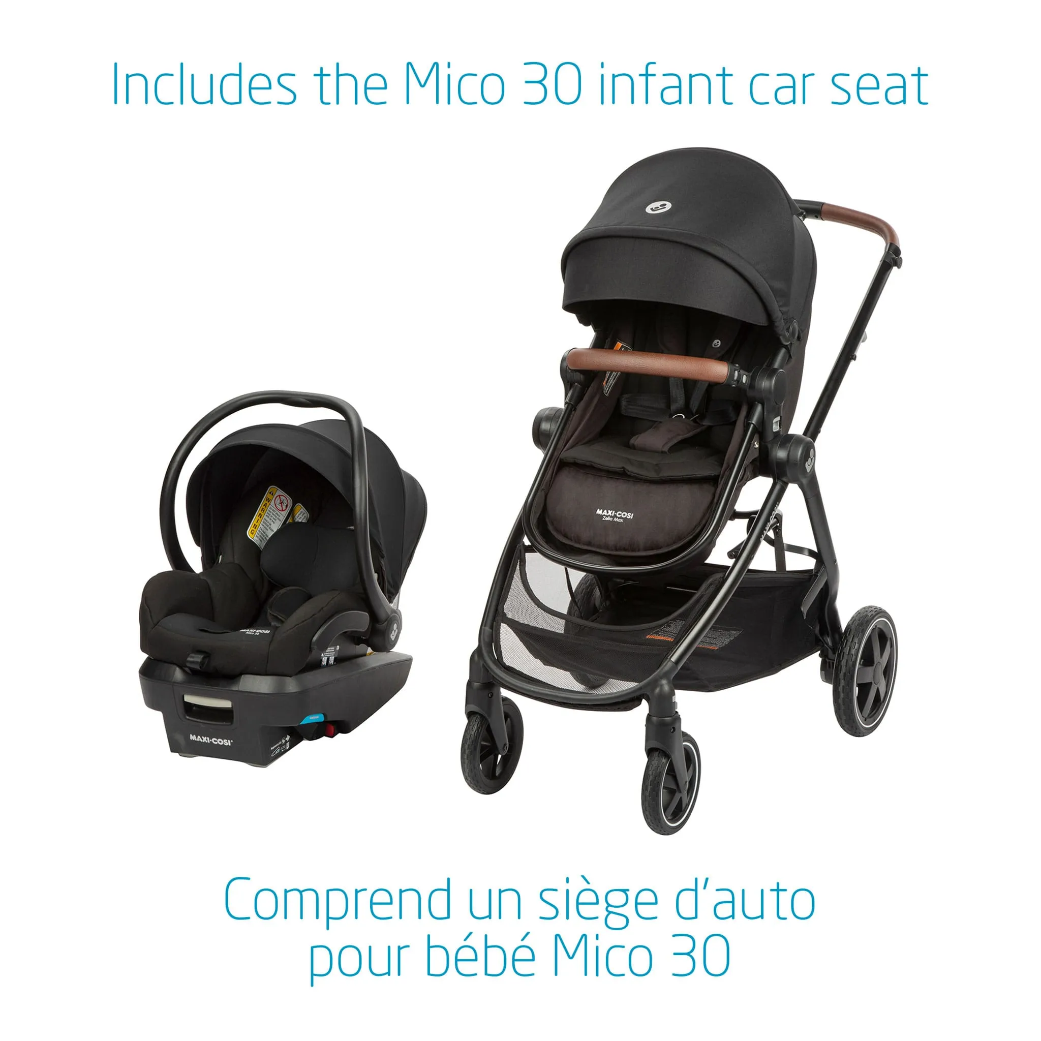 Maxi-cosi Système de Voyage Zelia Max - Basalt Noir