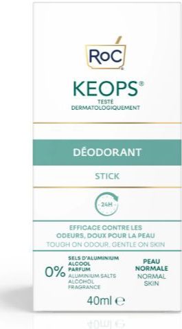 RoC - Keops 24H Deo Stick - 40 ml - Dermatologisch Getest