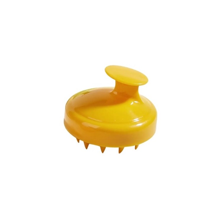 Siliconen hoofdhuidstimulator die de haargroei stimuleert Yellow 1 stuk