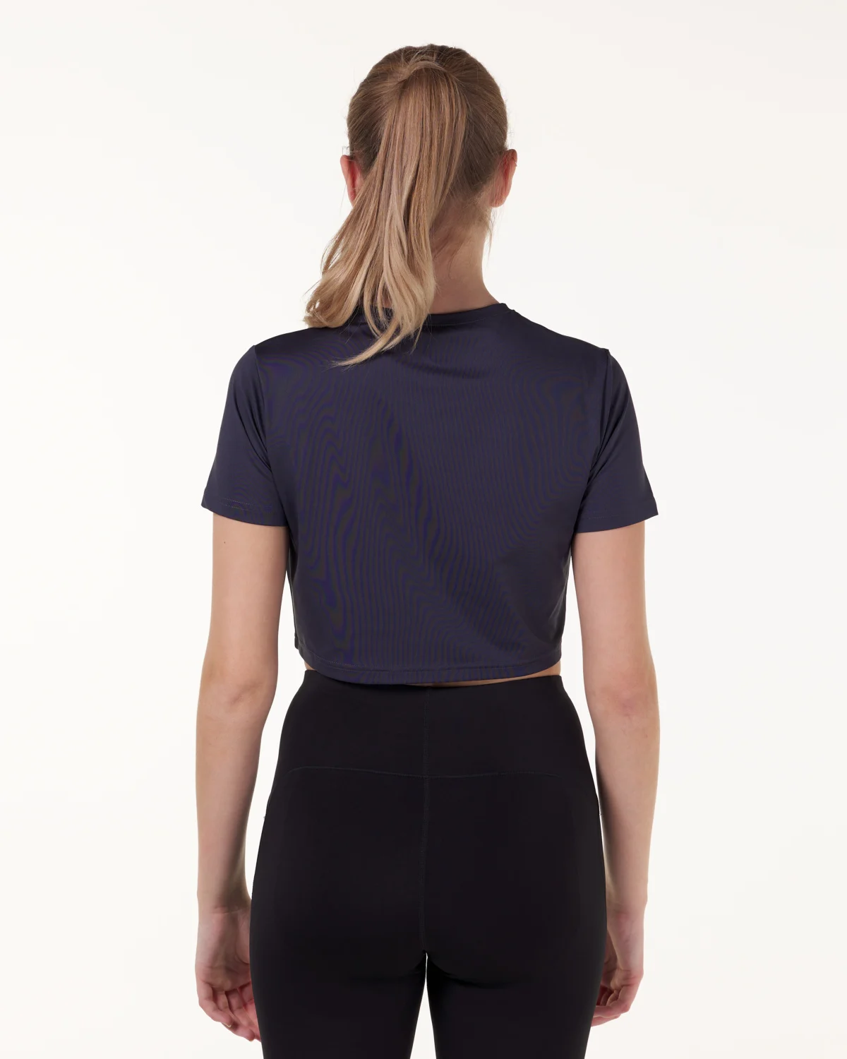 LEVITY Essential Crop T-shirt Blue Ink