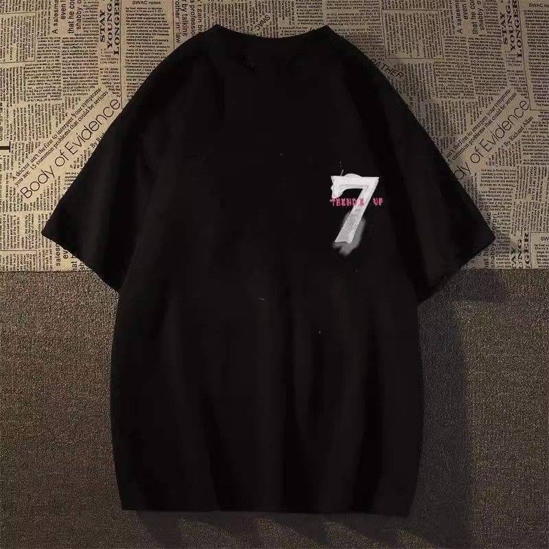 Macho - T-shirt met korte mouwen, ronde hals en nummering