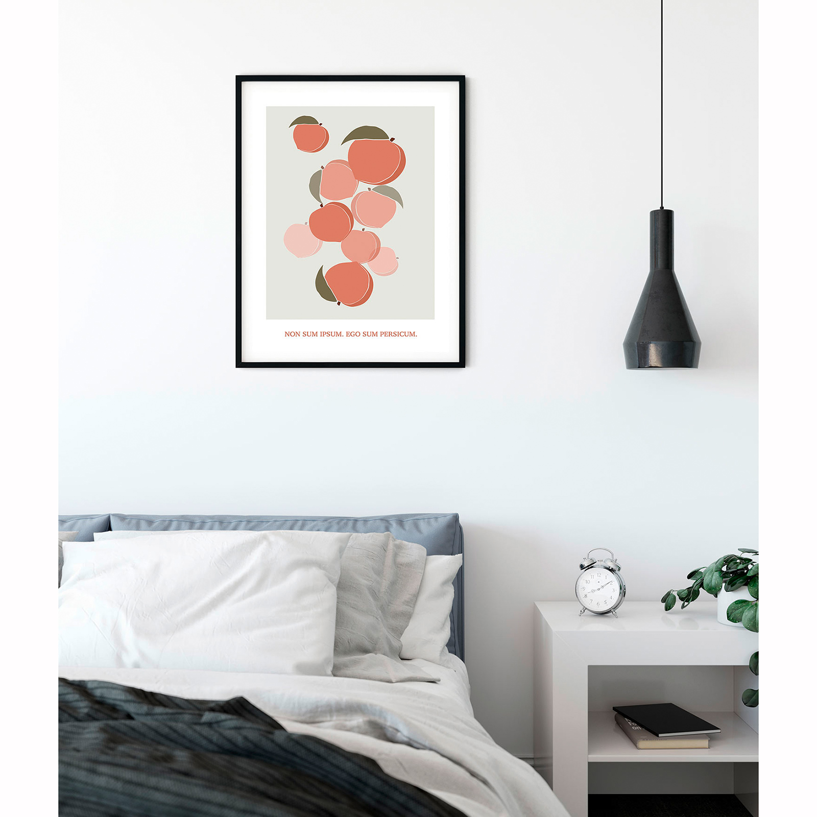 Wandbild CULTIVATED PEACHES - rot - 50x70 cm