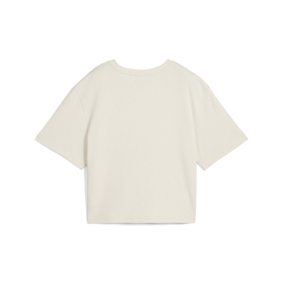 Puma WARDROBE ESS Geripptes Relaxed Fit T-Shirt