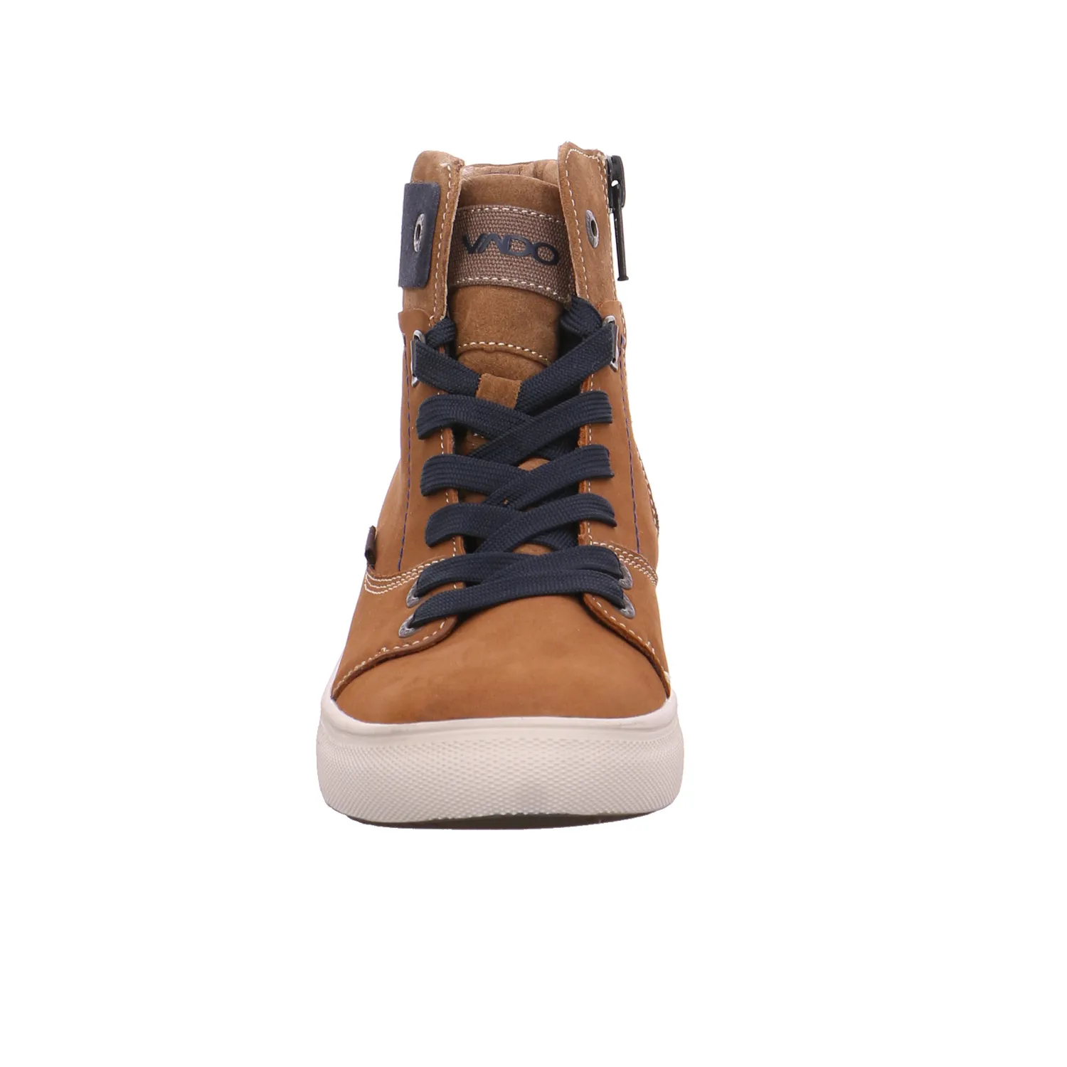 VADO Jungen-Winter-Bottine Braun Leder  Winter-Sneaker high