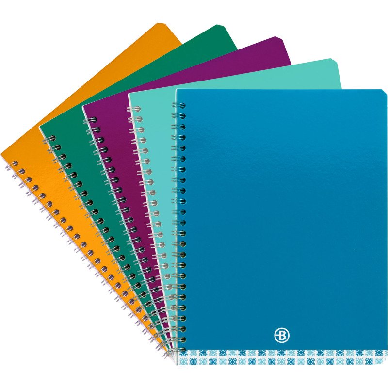 Cahier spirale standard Bruneau 17 x 22 cm petits carreaux 100 pages
