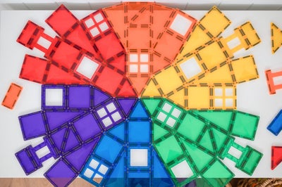 Connetix Magnetiske Byggeklosser Rainbow Creative Pack 102 Deler