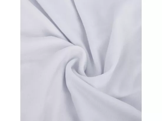Housse extensible de canapé 2 places Blanc Jersey de polyester