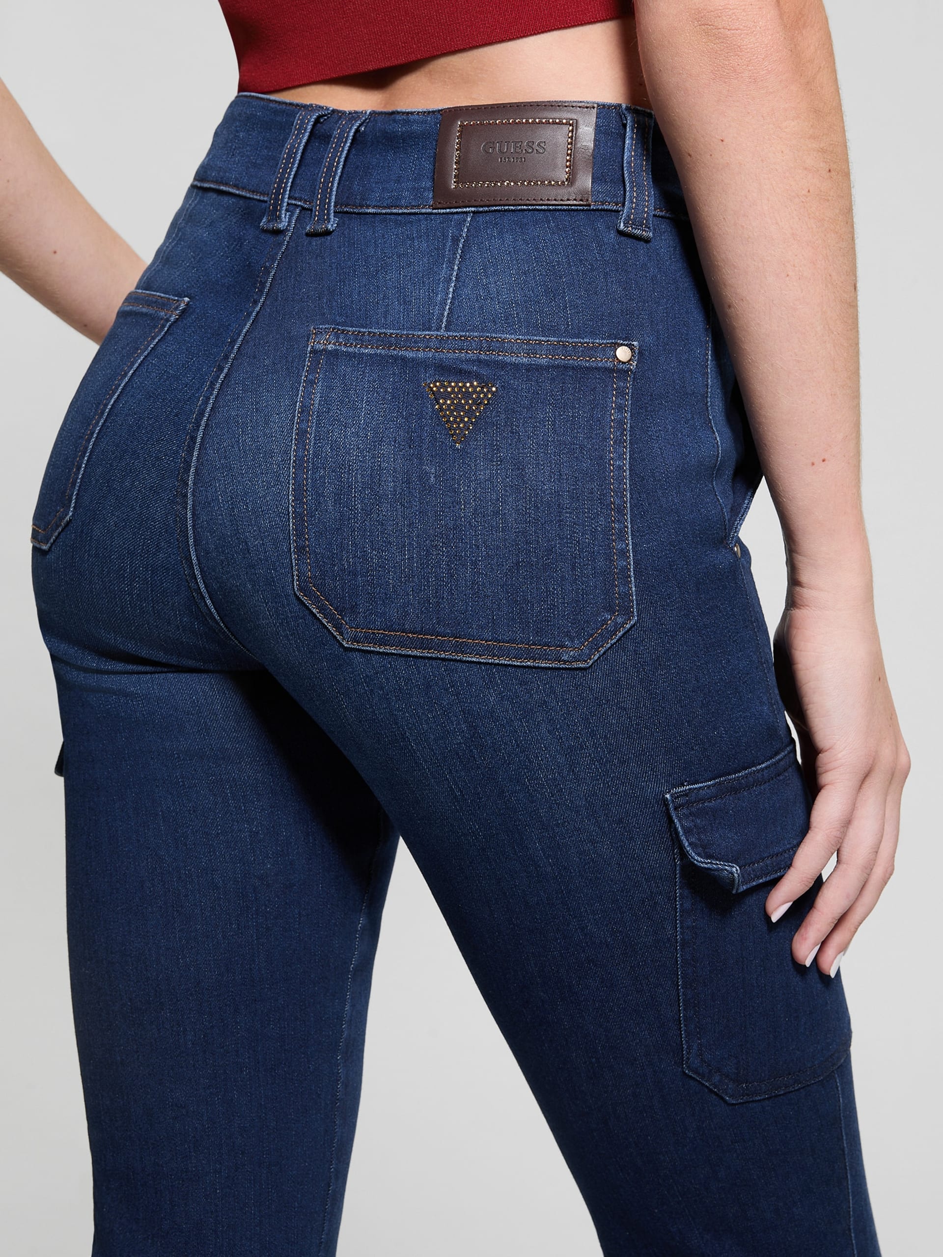 Calça jeans Eco Cargo Mini Bootcut