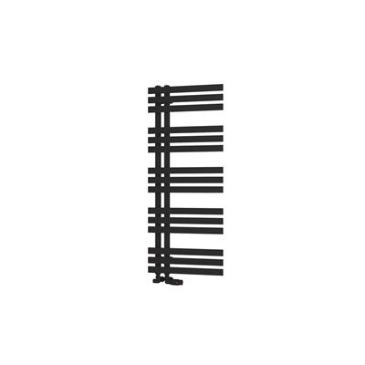 Eastbrook Hurley handdoekradiator 50x120cm 551W zwart mat