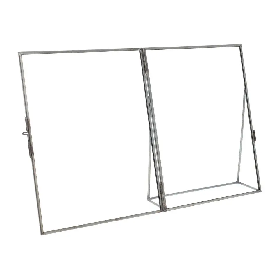 QUVIO Fotolijst - Metaal - Glas - Antraciet - 15.5 x 20 cm