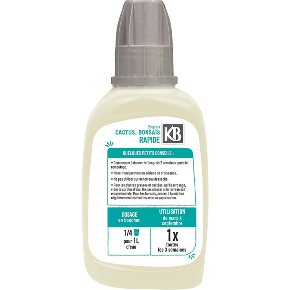 Engrais rapide cactus bonsaï succulentes et autres plantes grasses 250ml