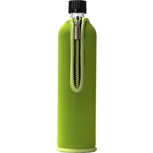 Garrafa De Vidro Capa Neoprene Verde