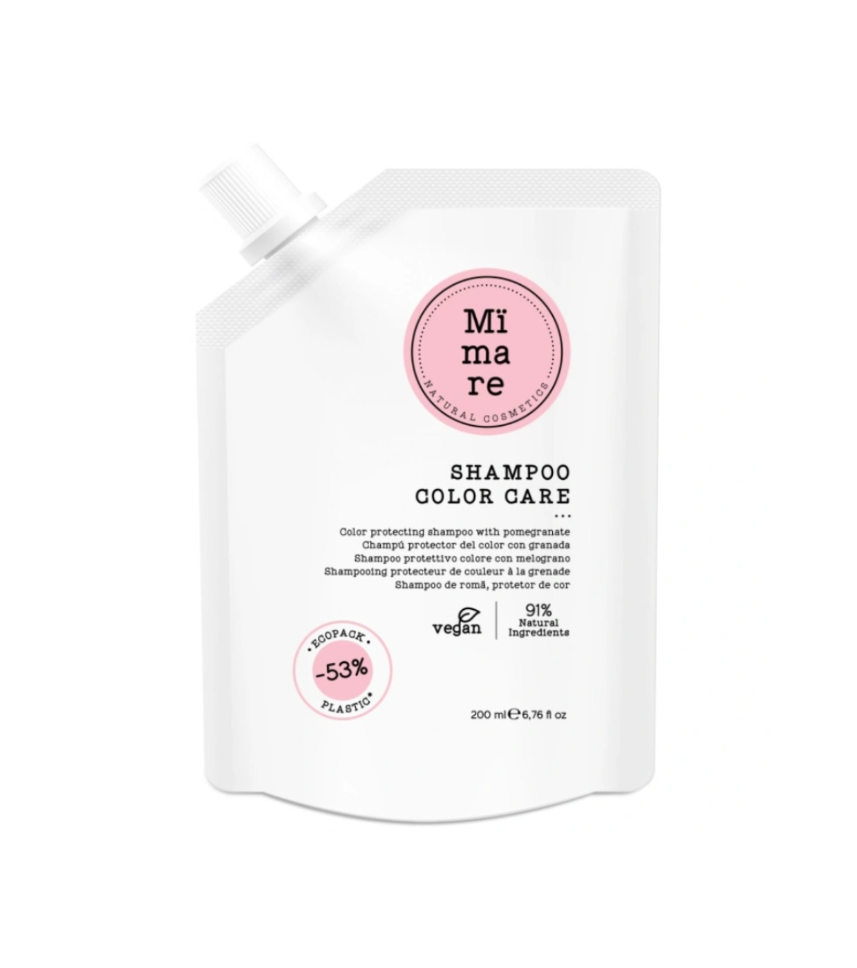 Mimare - Shampoo protetor de cor com extrato de romã