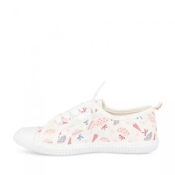 Baskets BLANC LOVELY SKULL